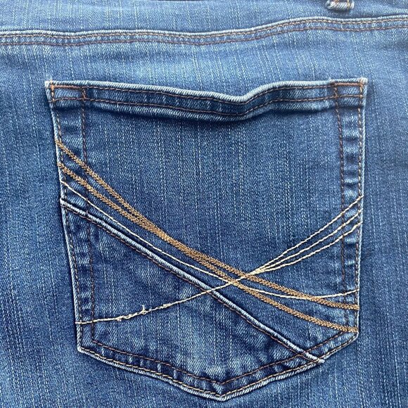 Lee Womens Jeans Size 16 Short Classic Fit Straight Leg Blue Denim Casual Pocket - Picture 15 of 16